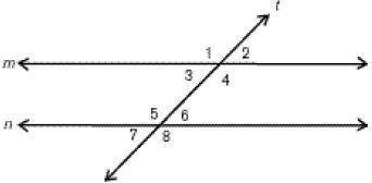 Find a real-world example of this diagram. Next, write and solve a word problem about parallel line