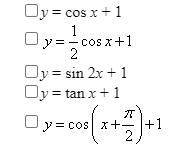 The graph of which trigonometric function(s) include the point (0,1)? Select all that apply.

(3 a