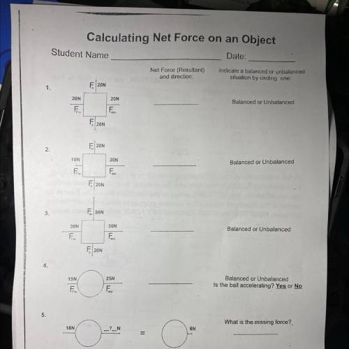 Calculation Net force on an object
Please help!!