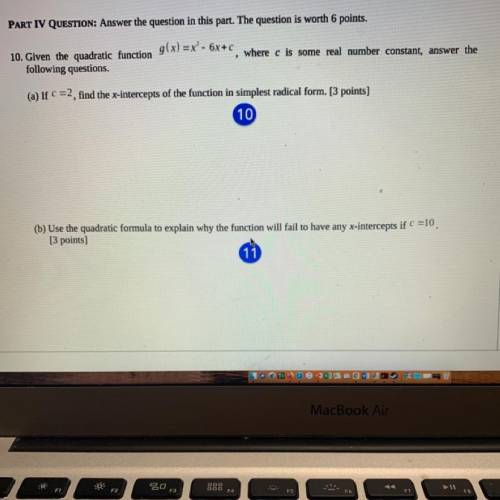 Answer both and explain for part B (worth 50 points )