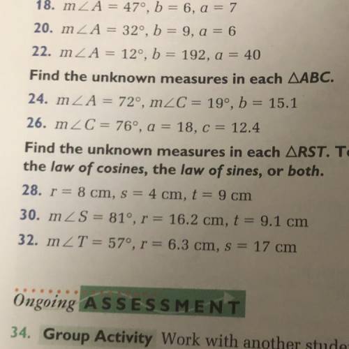 Please help me with number 30