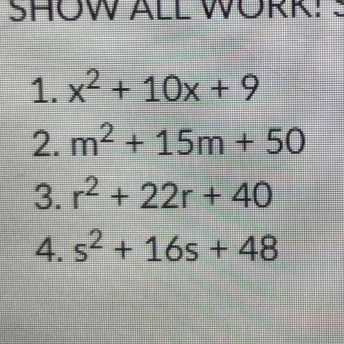 Use quadratic formula and plz show work