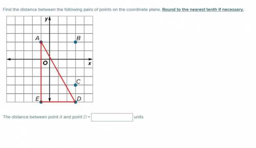 [Help asap, will mark brainliest] Find the distance between the following pairs of points on the co