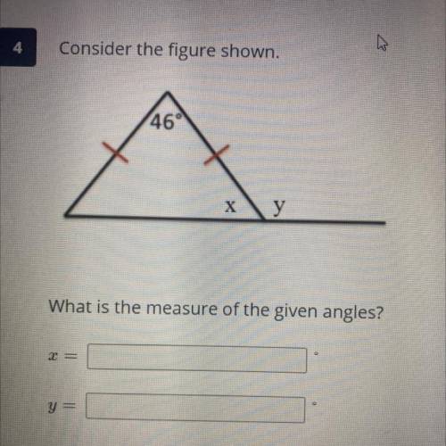 Consider the figure shown. what is the measure of the given angles?