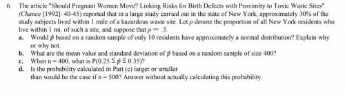 The article Should Pregnant Women Move? Linking Risks for Birth Defects with Proximity to Toxic Wa