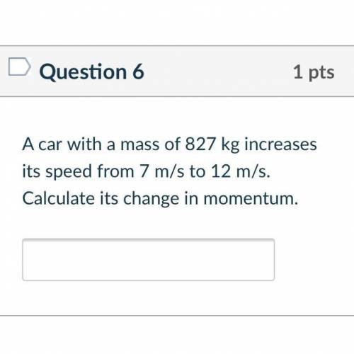 Momentum quiz for physics