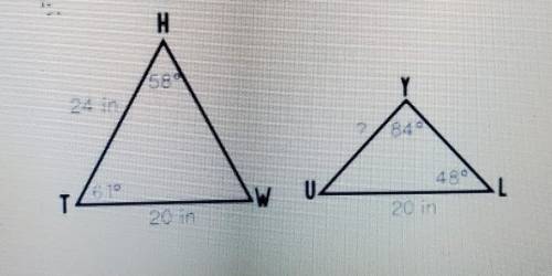 Determine if the figures below are similar. Justify/explain your answer.​