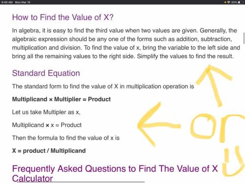 What is the value of x?
I’LL MARK BRAINLIEST
