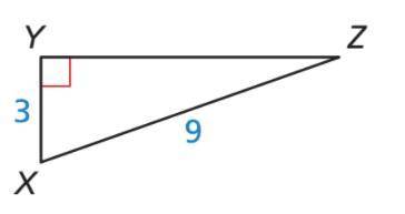 Solve the right triangle below. Round all your answers to the nearest tenth. YZ = ______