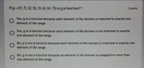 Is g a fuction? i need help​
