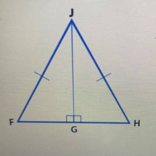 Why is it appropriate to use the trigonometric functions on

triangle FGJ but not on triangle FHJ?