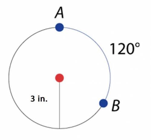 Find the arc length of AB arc to the nearest tenth