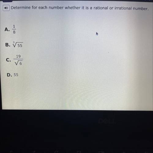 -) Determine for each number whether it is a rational or irrational number.