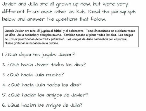 Help on this asap please :)
write your response in Spanish
