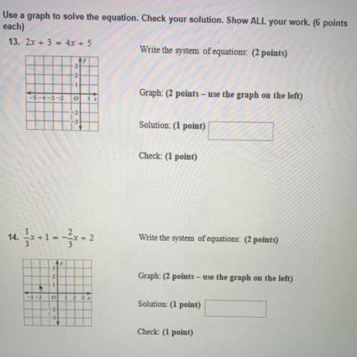 Please help this is a math test

I need also the check solution and all instructions are in the pi