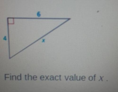 Find the value of x. ( it is not 7.21)​