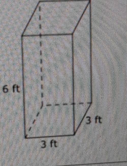 What is the surface area of the figure below ​