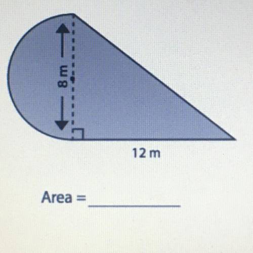Find the area of the composite shape and tell me how you got the answer