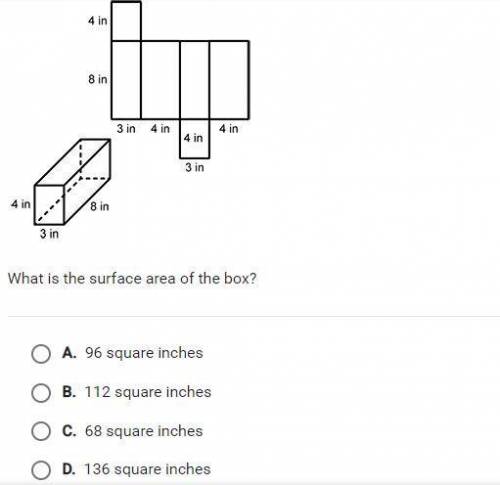 What is the surface area of the box