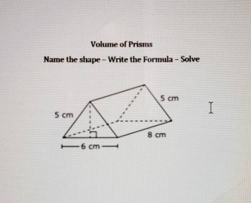 Find the volume please ​