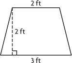 Mr. Wen has a desk that is shaped like a trapezoid. The diagram shows the dimensions of the desk.