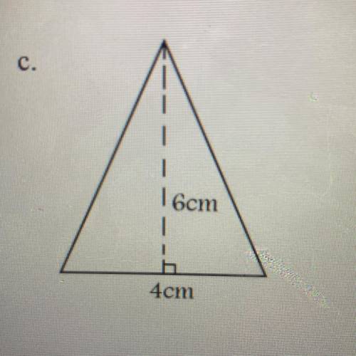 Find the area for this triangle