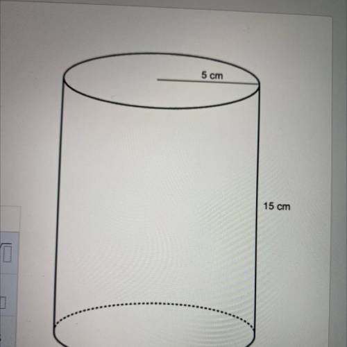 What is the exact volume of the cylinder?
Enter your answer, in terms of it, in the box.