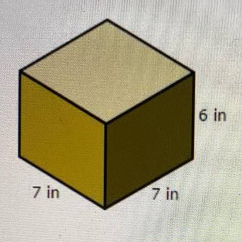 PLS HELP ME
Find the volume of the rectangular prism.