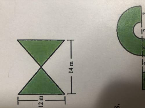 Can someone help me find the area of the symmetric figure by using 3.14=pie
THANKS!