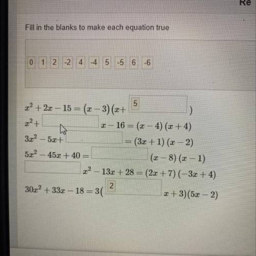 Fill in the blanks to make each equation true
Drag and drop an answer choice