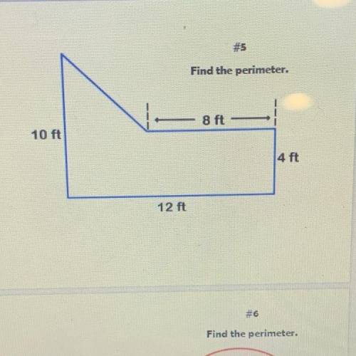 Find missing side then find perimeter 
Brainiest answer to whoever is first