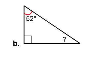 Calculate the angle marked with a question mark. Do not measure - the drawing is not to scale