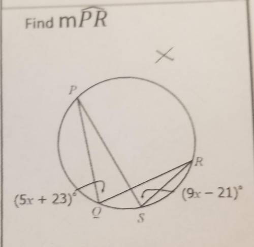 Find Arc PRPlease help and give explanation ​