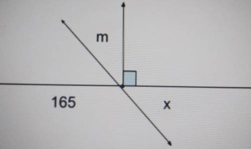 What is the value of x and m?​
