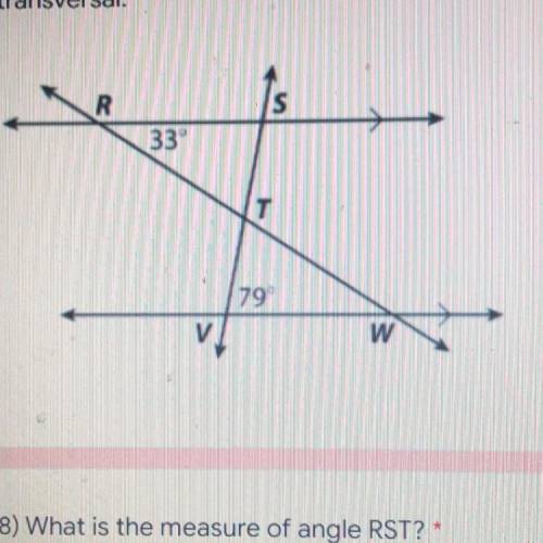 What is the measure of RST?

What is the measure of angle VWT?
What’s the measure of angle STR?
wi