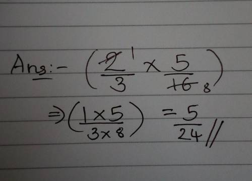 ⅔ (5/16)=equal too ??