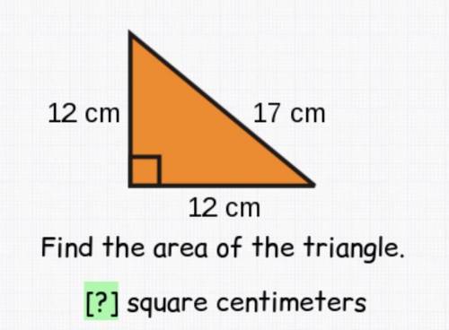 What is the area to this triangle