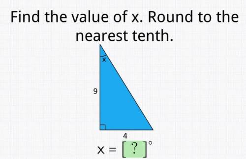 Find the value of x. Round your answer to the nearest tenth.

Seriously, how do you actually do th