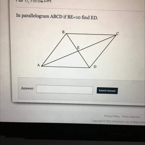 In parallelogram ABCD