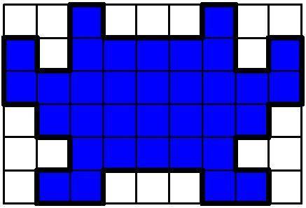 ANSWER

If each square of the grid below is 0.5cm by 0.5cm, how many square centimeters are