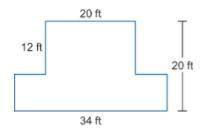Austin is helping his mom stain their wooden deck shown in the diagram below.

Part A. How many sq