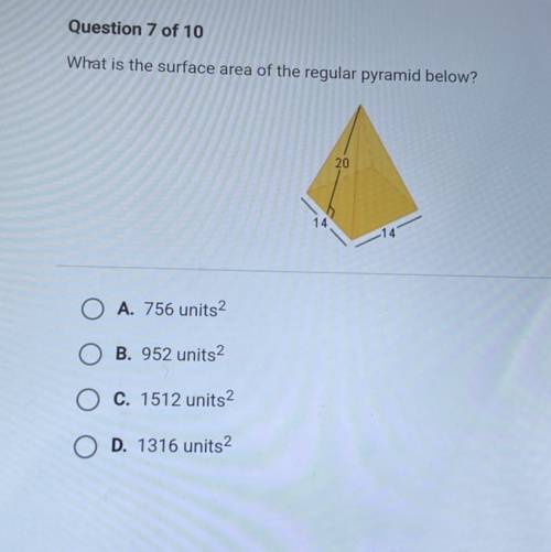 What is the surface area of the regular pyramid ￼