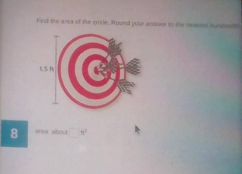 Find the area of the circle. Round your answer to the nearest hundredth

PLEASE HELP ME!! I've tri