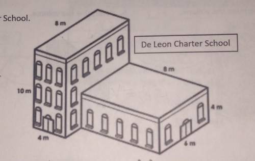 Determine the volume of the entire Charter School.​11 points