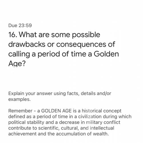 What are some possible drawbacks or consequences of calling a period of time a Golden Age?