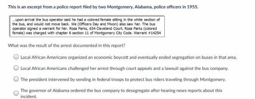 What was the result of the arrest documented in this excerpt
