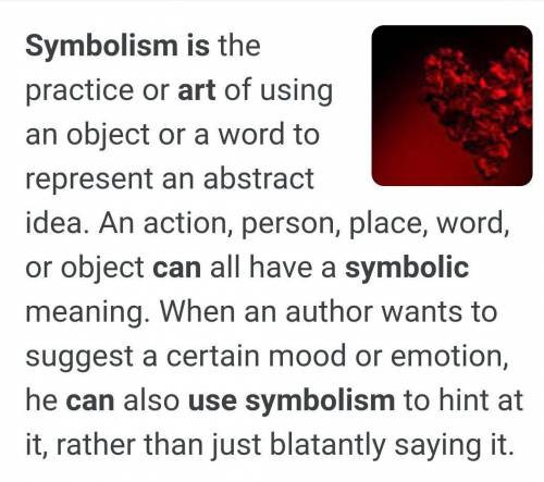 Describe symbolism and explain how it can be used in art￼.