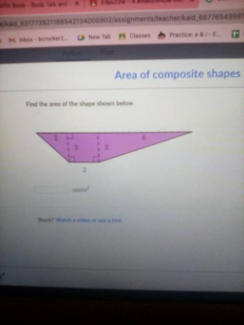 What is the area of this shape hurry