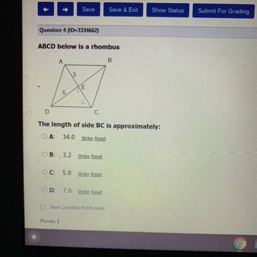 Abcd below is a rhombus. PLEASE HELP