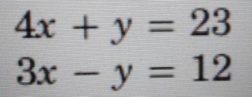 solve the system of equations below using the elimination method. explain how you determine your so